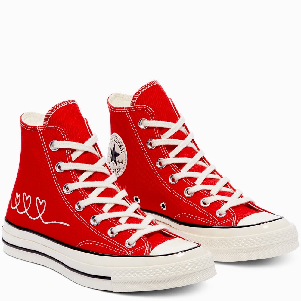 Converse Chuck 70 Love Thread Sneakers (Red)
